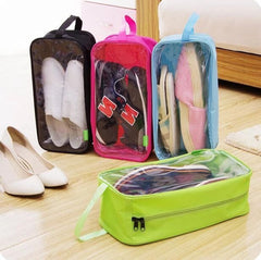 Pack of 2 - Travel Shoes Organizer Storage Bag (Random Color)