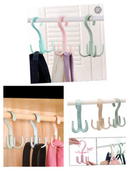 4Pcs Rotatable Hanging Storage Hooks