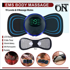 (pack Of 2) Ems Massager For Neck & Foot Combo Pack With Rechargeable Battery